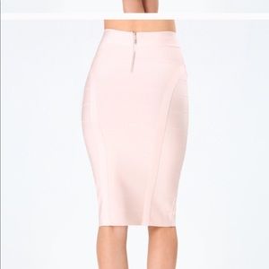 Bebe bandage skirt. Pale pink